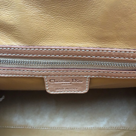 Dior Light Brown Leather Bag Medium Size - Picture 5 of 6